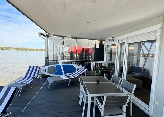 Beautiful Houseboat On The Sava River *